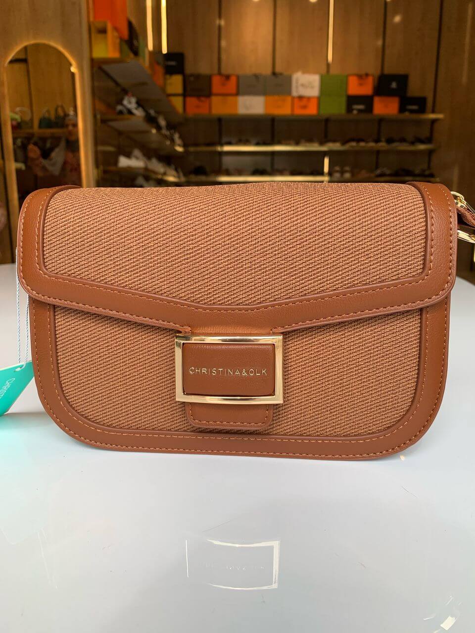 Sac à main CHRISTINA&OLK – Chic raffiné en cuir véritable | Réf. : SAC-ZH7100