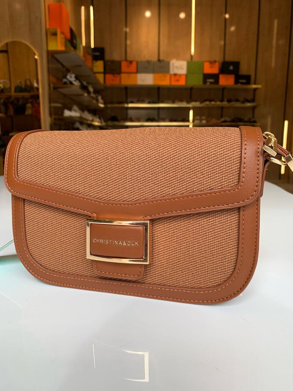 Sac à main CHRISTINA&OLK – Chic raffiné en cuir véritable | Réf. : SAC-ZH7100